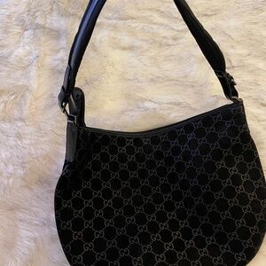 Gucci Suede Shoulder Bag